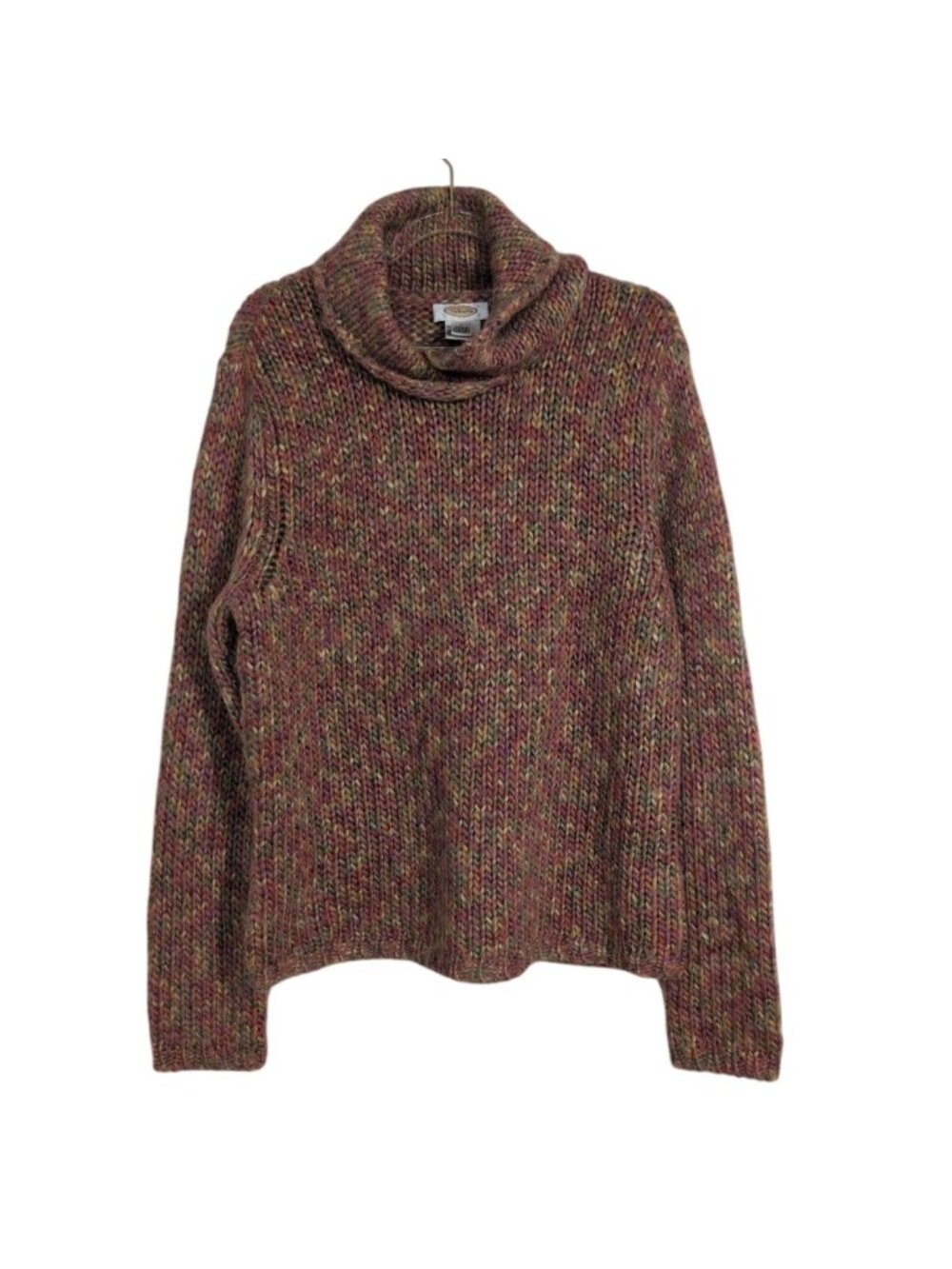 Talbots Chunky Knit Sweater Womens Size Large Colorful Whimsigoth Granola Cottag